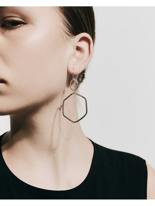 Zilveren oorbellen Octa Laurence Delvallez