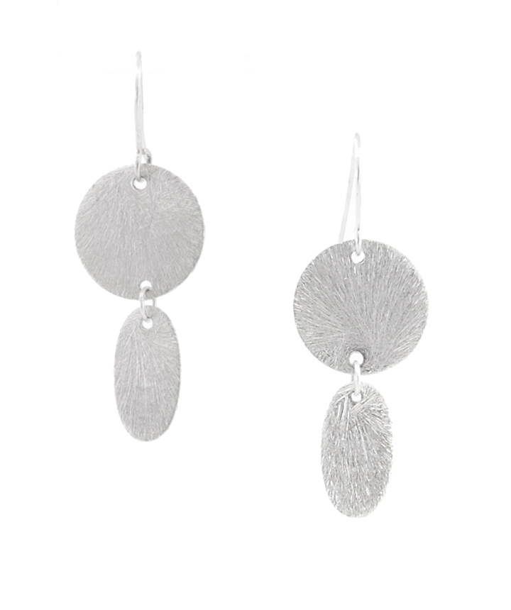 Zilver oorbellen Laurence Delvallez