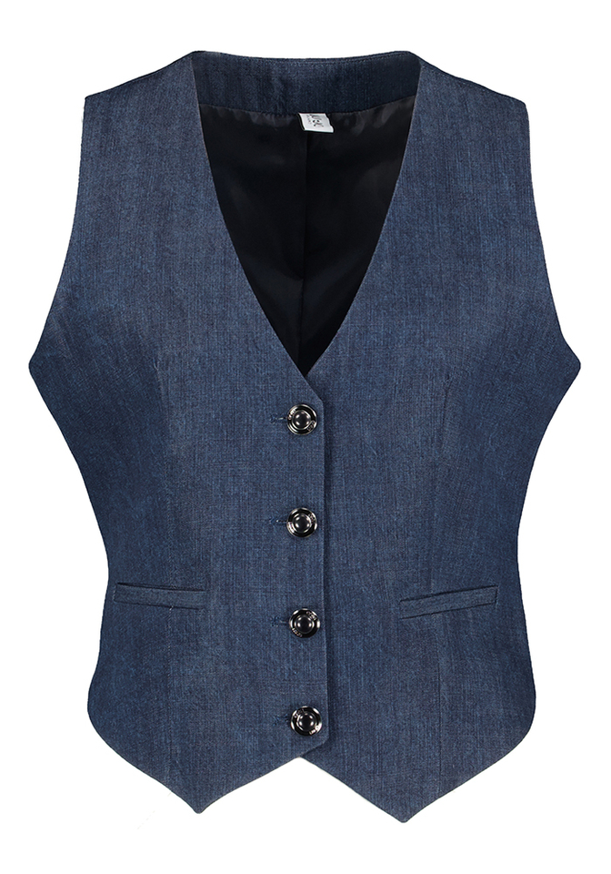 Mouwloze gilet in jeans look Liu Jo 