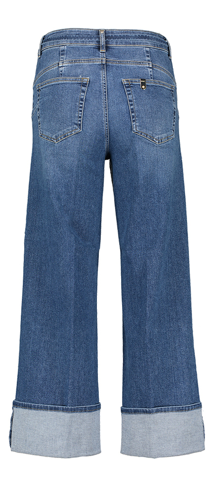 Blauwe wide leg enkel jeans Liu Jo 