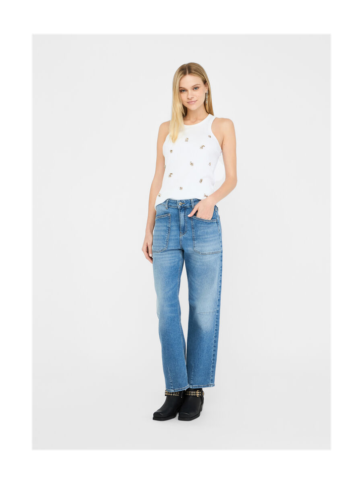 Blauwe mom jeans Liu Jo 