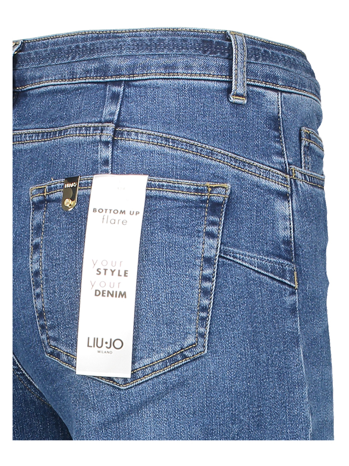 Donkerblauwe flare jeans Flare Liu Jo
