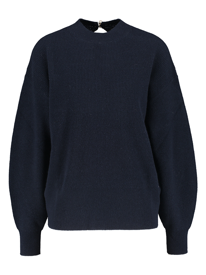 Blauwe trui met detail op de rug Liu Jo 