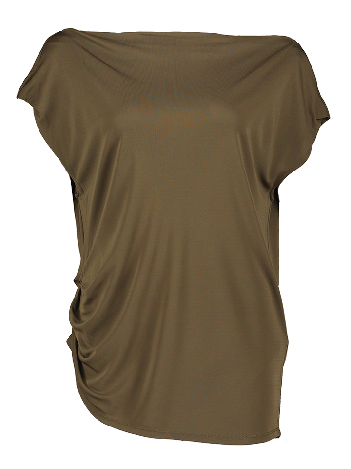 Donkergroene blouse met korte mouw Liu Jo