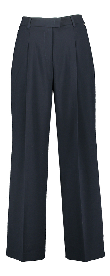 Zwarte wijde broek met bandplooi Liu Jo 