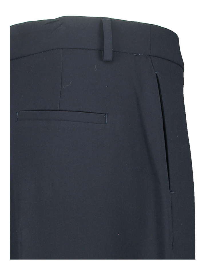 Zwarte wijde broek met bandplooi Liu Jo 