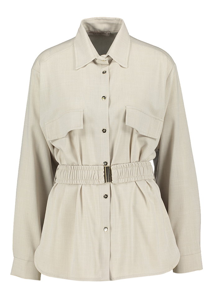 Pearl grey blazer Rinascimento 