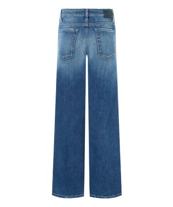 Blauwe wide leg straight jeans Tess Cambio
