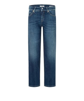 Donkerblauwe straight fit enkelbroek Paris Cambio 