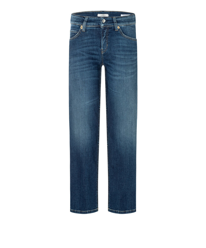 Donkerblauwe straight fit enkelbroek Paris Cambio 