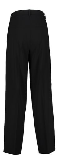 Zwarte geklede wijde broek Anny Cambio