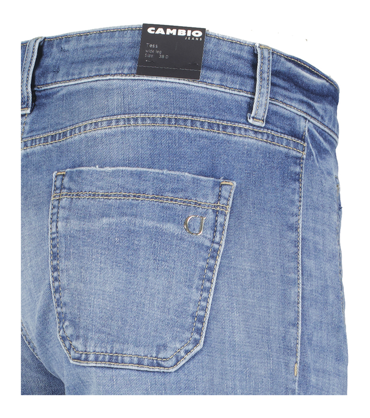 Blauwkleurige flared jeans Tess Wide Cambio