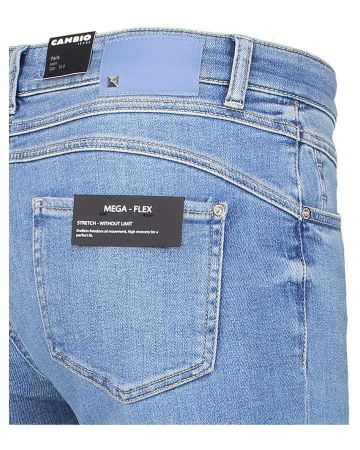 Blauwe slim fit jeans Paris Cambio