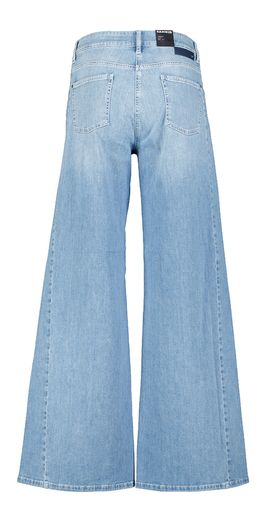Blauwe wide leg jeans Piper Patch