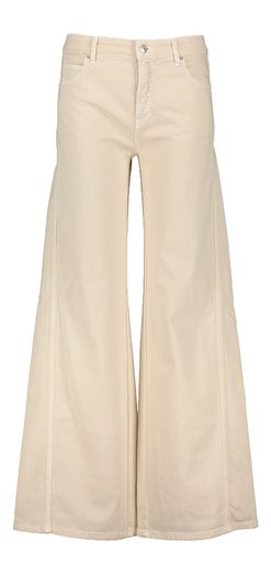 Beige wide leg broek Palazzo Cambio 