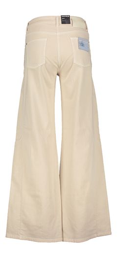 Beige wide leg broek Palazzo Cambio 