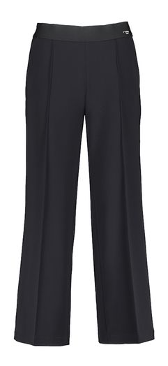 Zwarte losvallende broek met elastiek Cameron Cambio