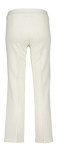 Ecru geklede broek met structuur Faith Cambio