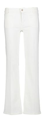 Cambio Pure white stone straight jeans