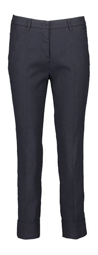 Donkerblauwe linnen broek Krystal Cambio