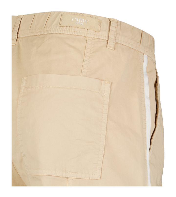 Beige cargo broek met bloemen structuur Orange Cambio