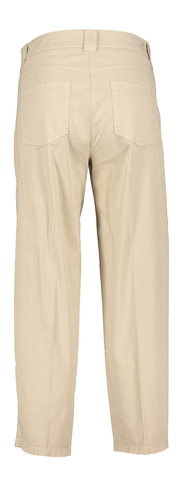 Beige katoenen broek met opgestikte zakken Cambio