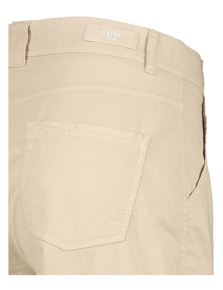 Beige katoenen broek met opgestikte zakken Cambio
