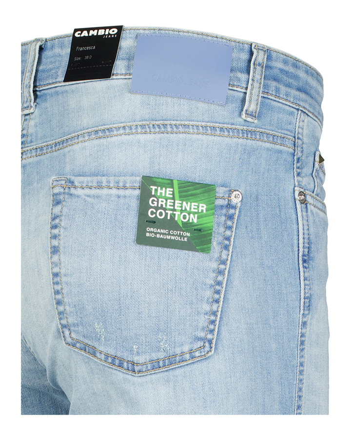 Blauwe jeans met speciale boord Francesca Cambio