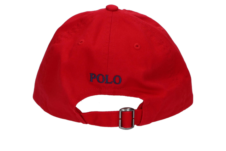 Rode katoenen pet met logo Ralph Lauren