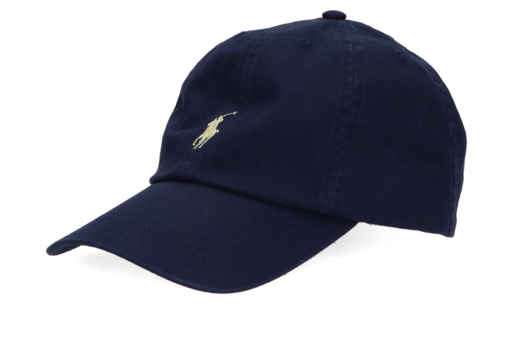 Donkerblauwe katoenen pet met logo Ralph Lauren