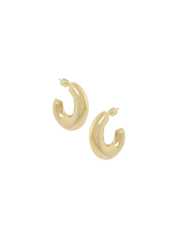 Gouden oorbellen bold hoops Ellen Beekmans