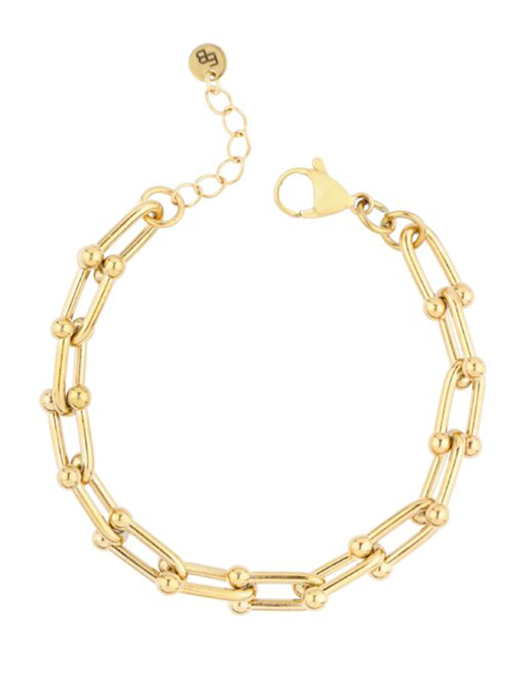 Vergulde fantasie armband Ellen Beekmans