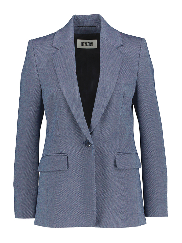 Blauwe blazer met details Atlin Drykorn 