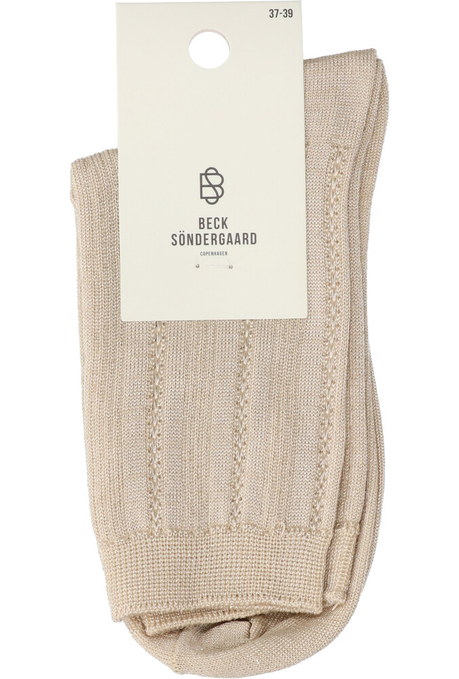 Beige kousen met glitters Beck Sondergaard