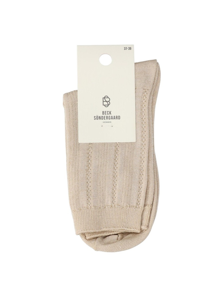Beige kousen met glitters Beck Sondergaard