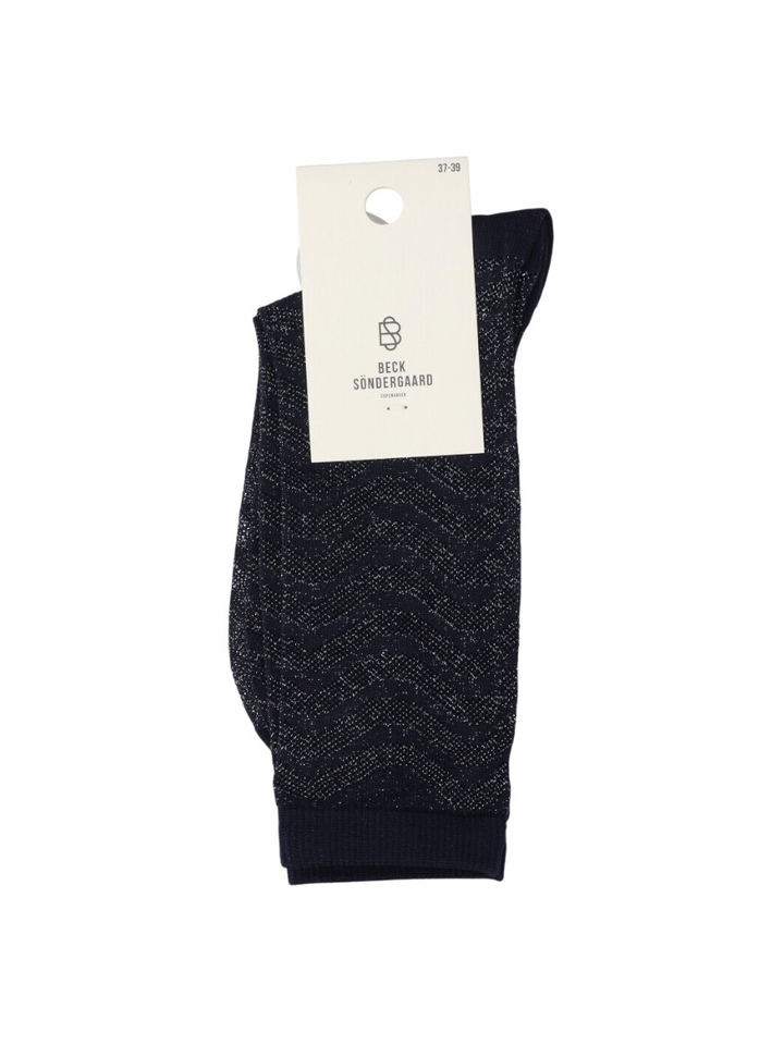 Donkerblauwe glitterkousen Beck Sondergaard