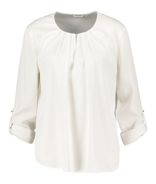 Witte bloes met detail aan de hals Gerry Weber