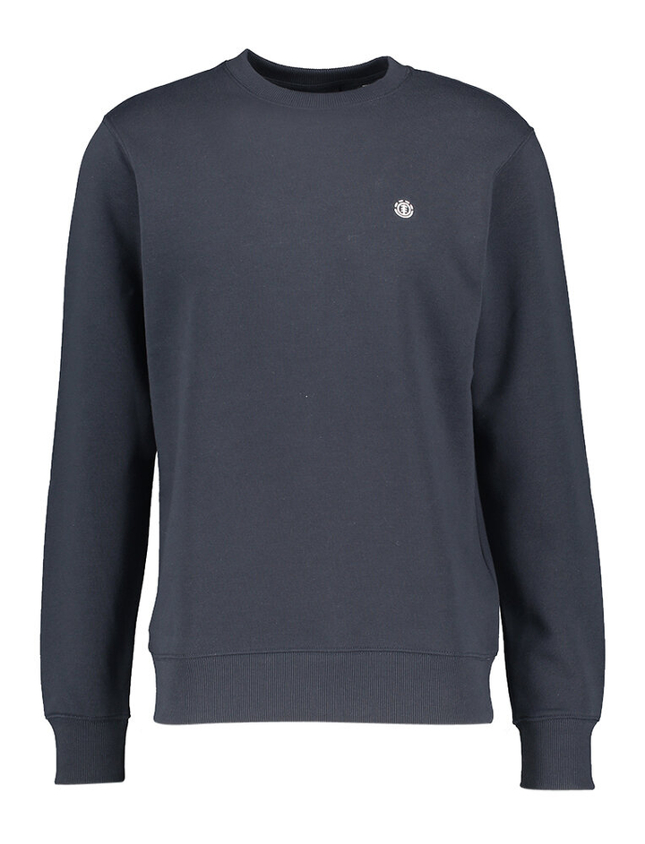 Donkerblauwe sweater met wit merklogo Element 
