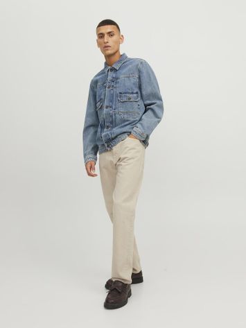 Beige loose jeans JJichris Jach & Jones 