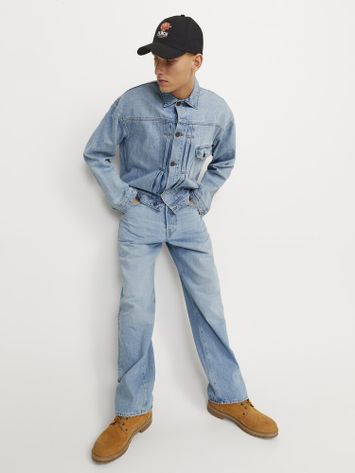 Blauwe loose fit jeans Eddie Jack & Jones