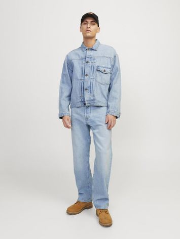 Blauwe loose fit jeans Eddie Jack & Jones