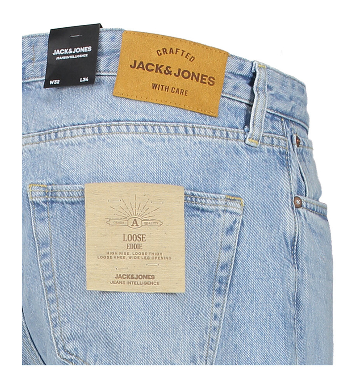 Blauwe loose fit jeans Eddie Jack & Jones