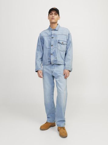 Blauwe loose fit jeans Eddie Jack & Jones