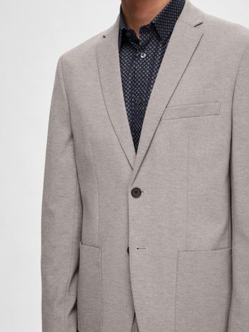 Lichtgrijze blazer Devon Selected