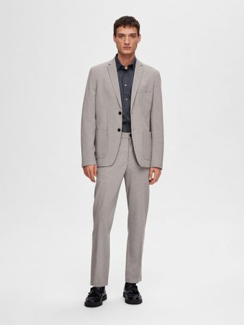 Lichtgrijze blazer Devon Selected