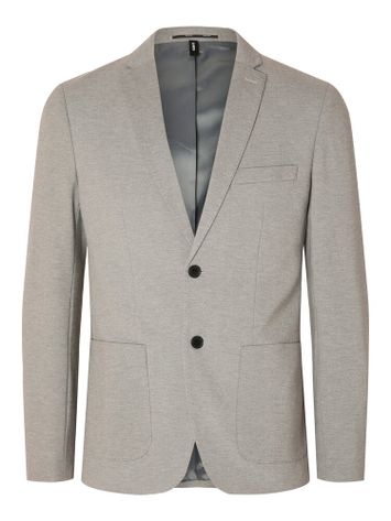 Lichtgrijze blazer Devon Selected