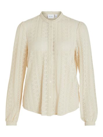 Kanten blouse in gebroken wit Vichikka Vila