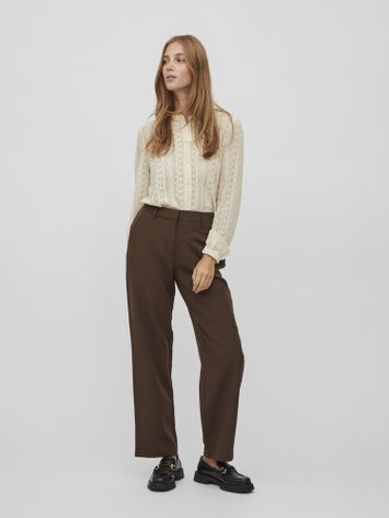 Kanten blouse in gebroken wit Vichikka Vila