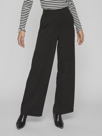 Zwarte broek met hoge taille Vivarone Vila