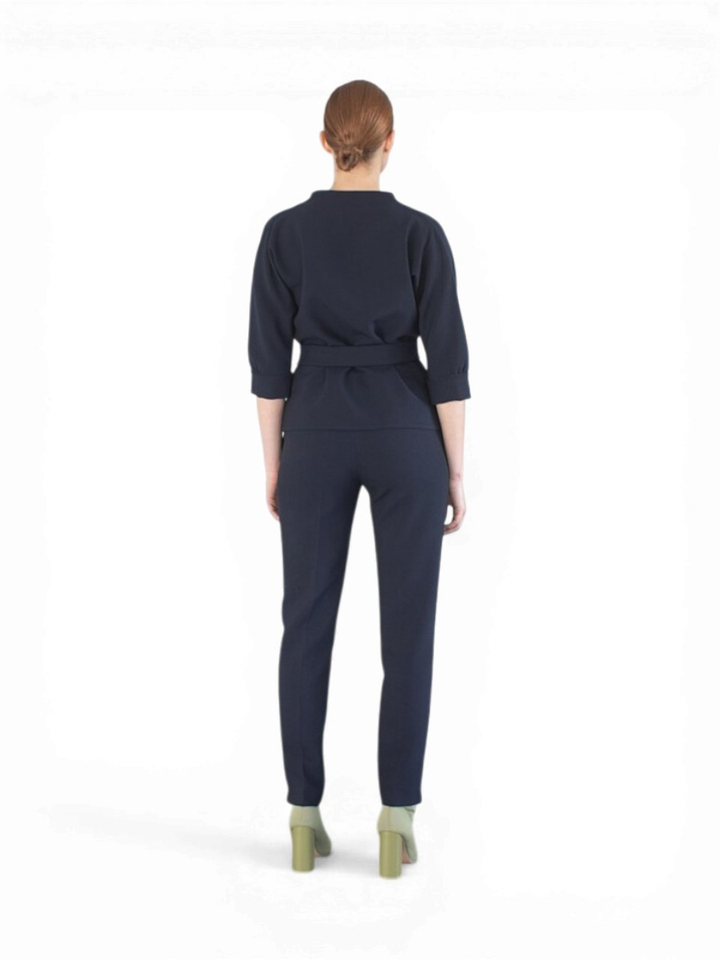 Donkerblauwe geklede broek Tibio Furore 